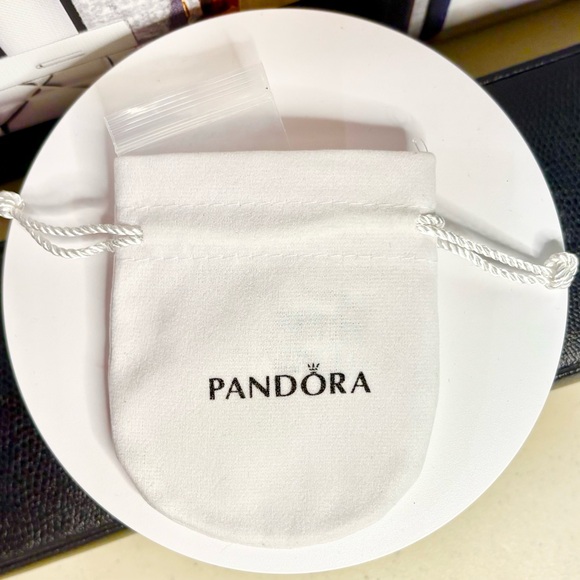 Pandora 925 Silver Sparkling Silver Circle Earrings - Picture 9 of 9